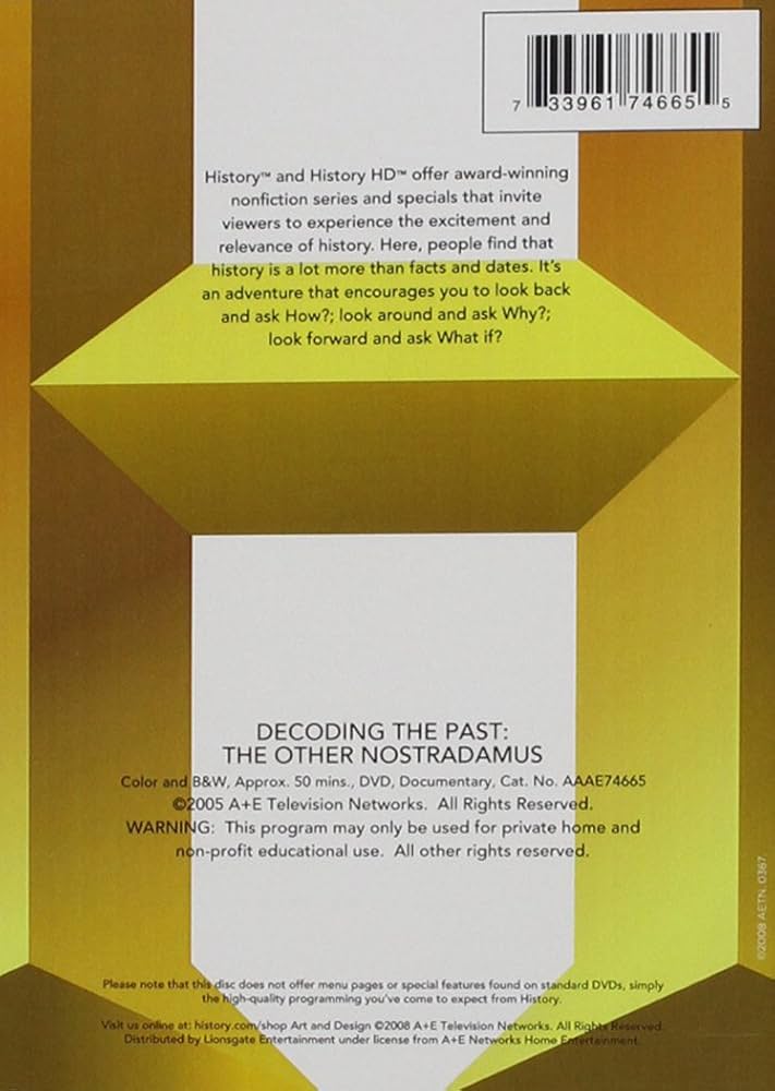 その他 Decoding the Past: Other Nostradamus [DVD] Amazon.com: Decoding the Past: Other Nostradamus : Movies & TV